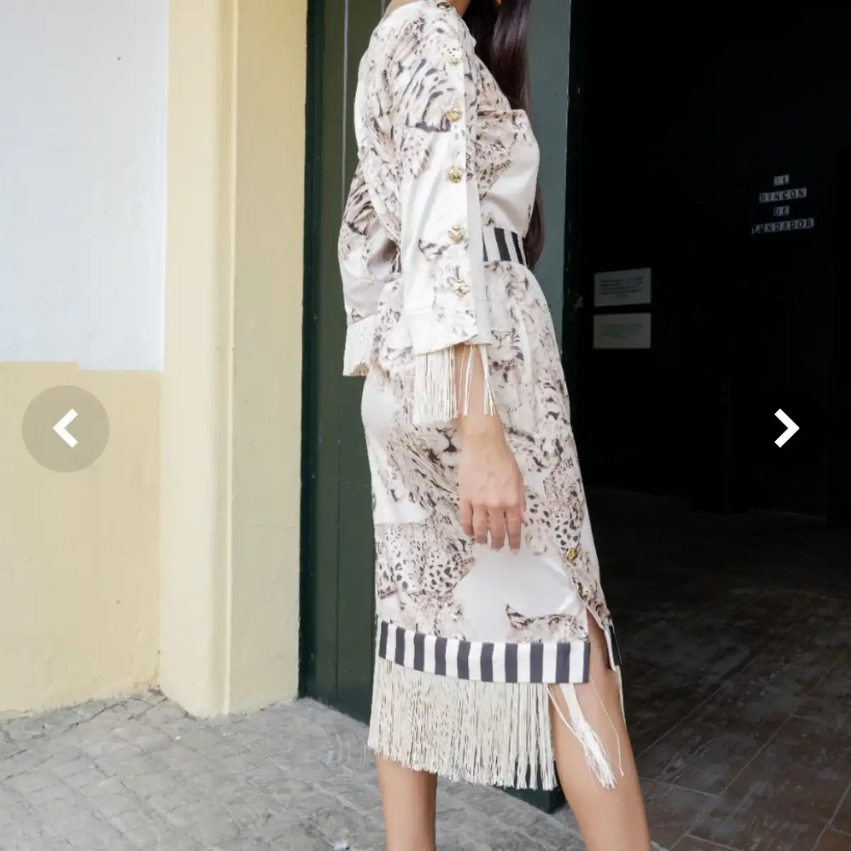 Robe chic imprimé tigré