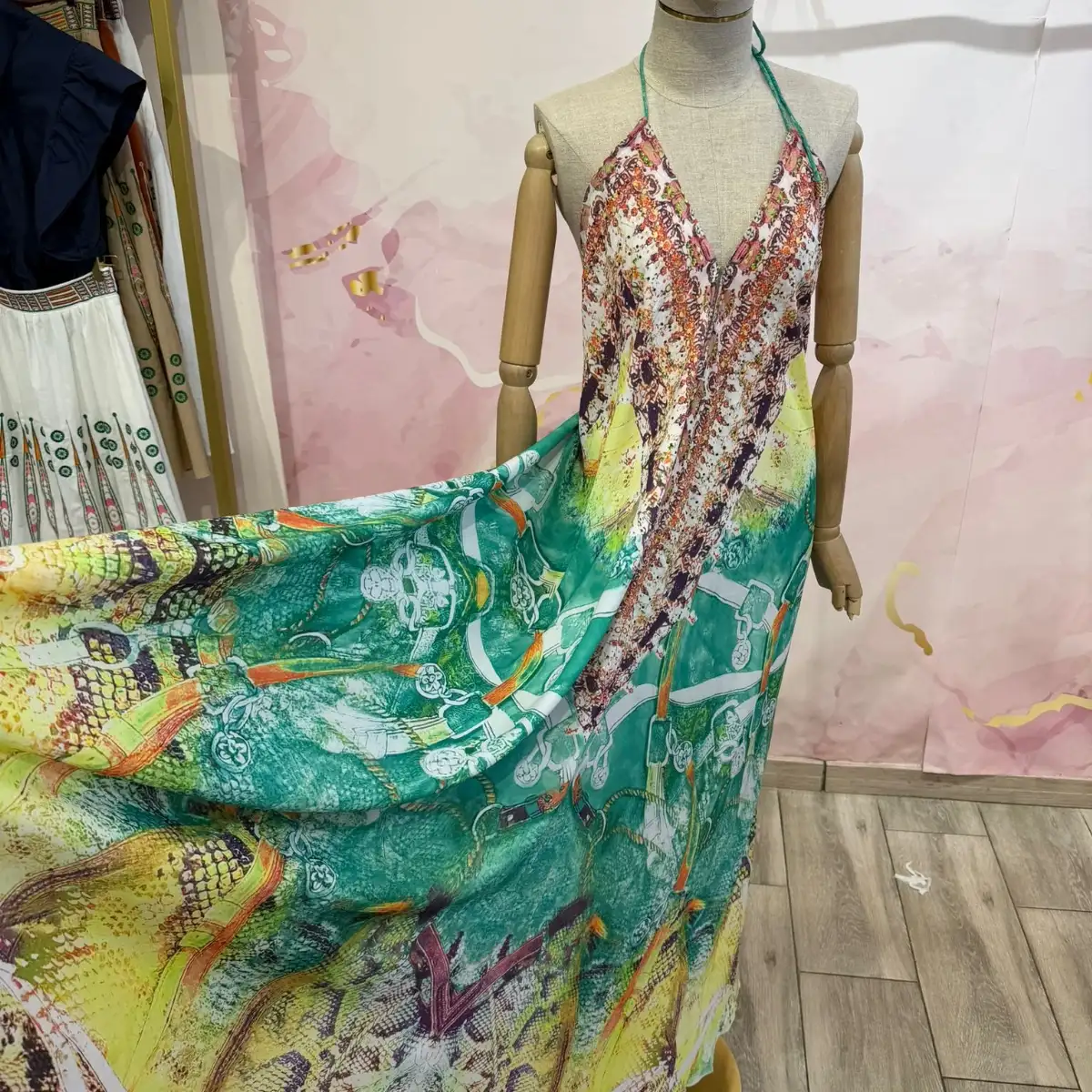 Robe extra longue  imprimé