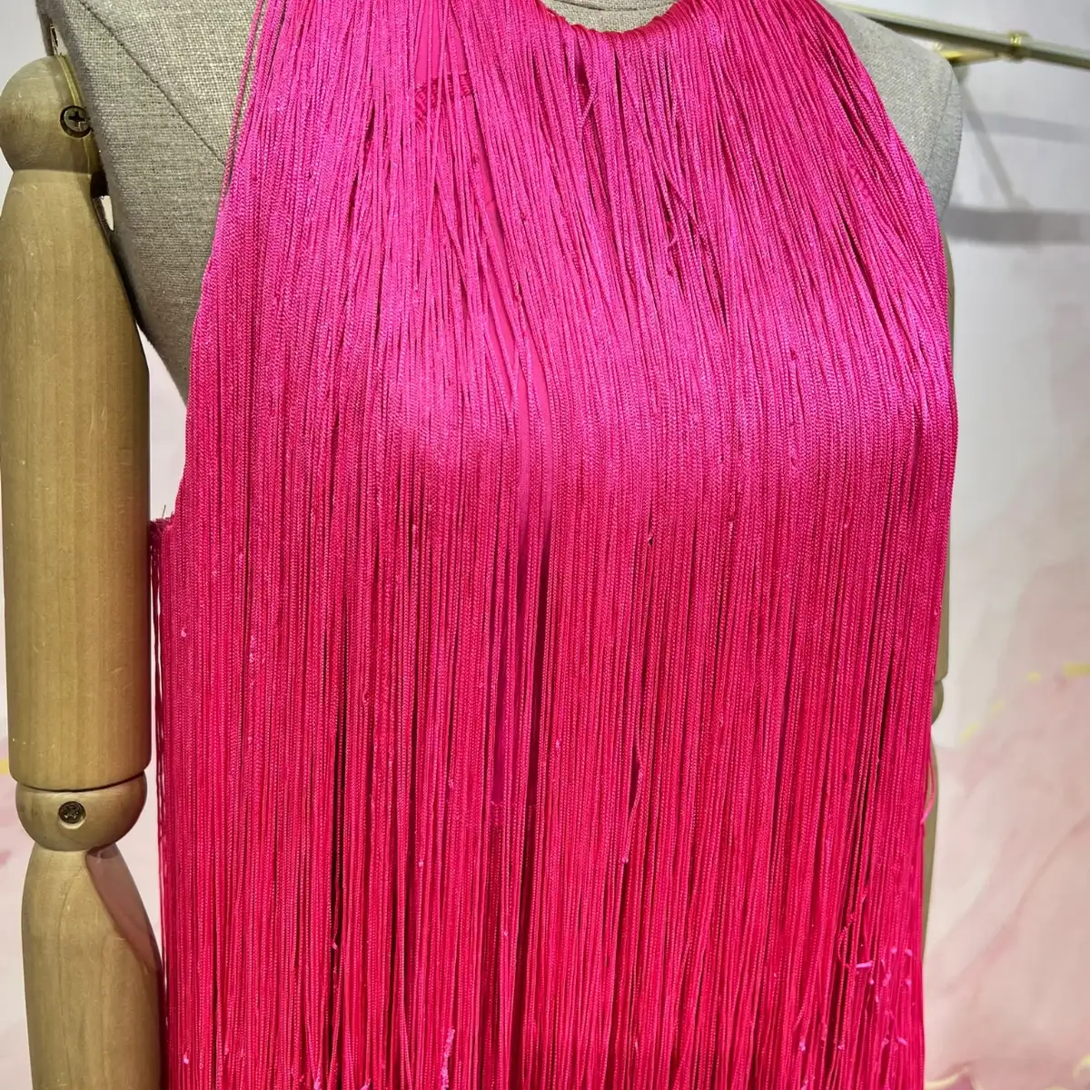 ROBE COURTE FUSHIA FLUO