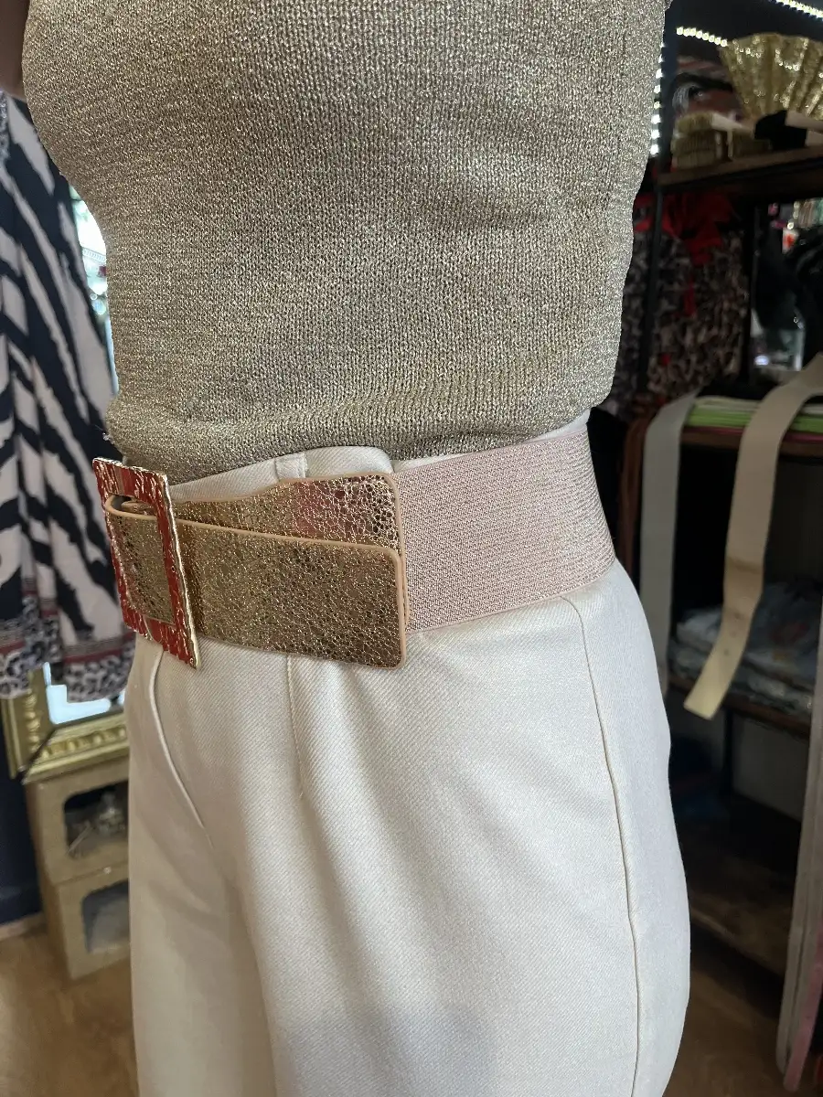 CEINTURE ROSE OR