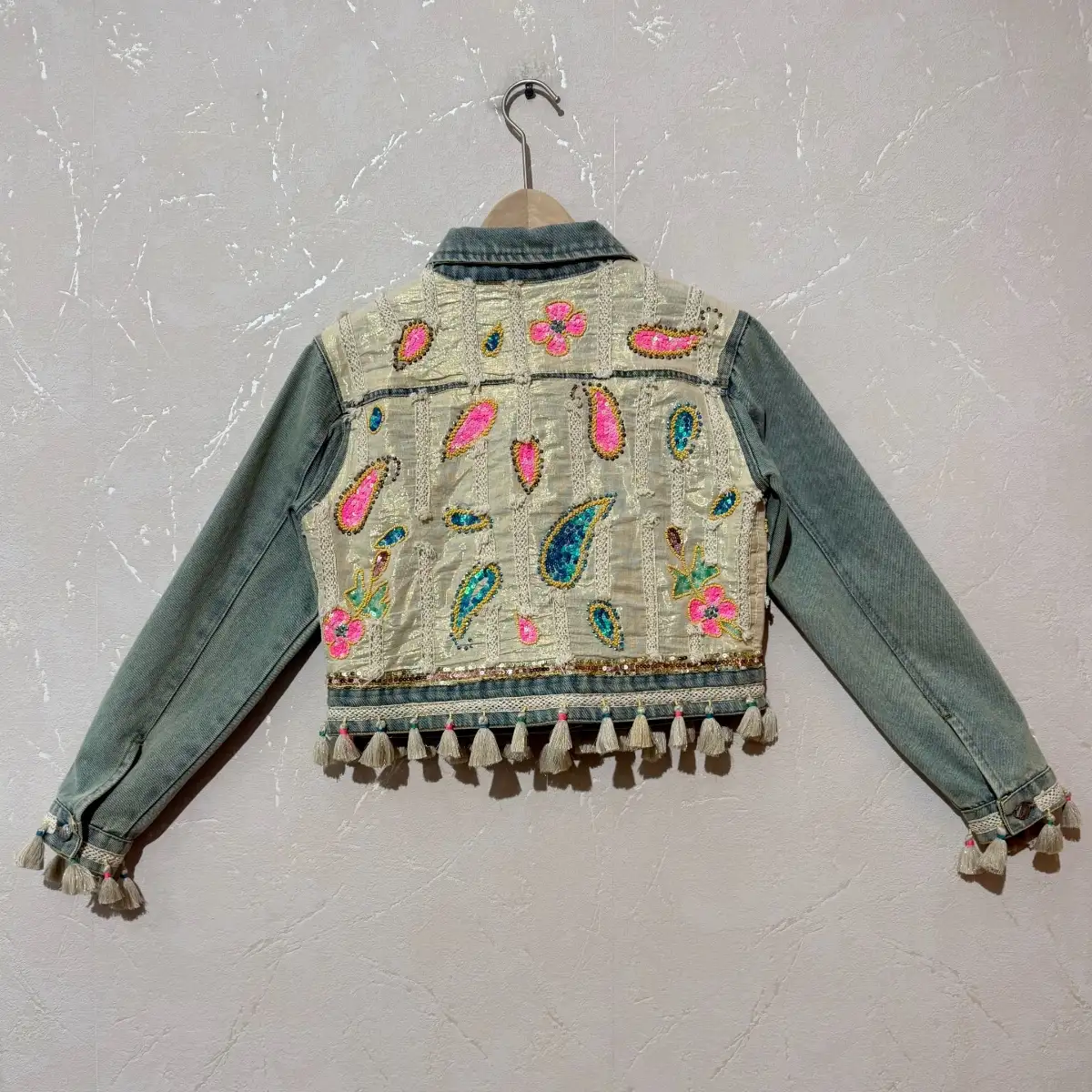 Veste jeans brodé