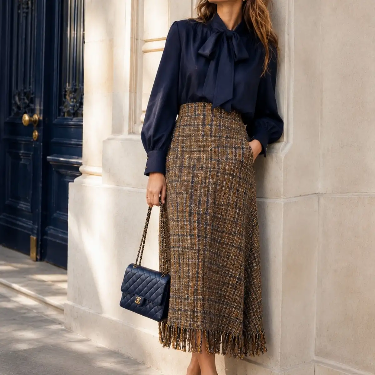 Jupe tweed