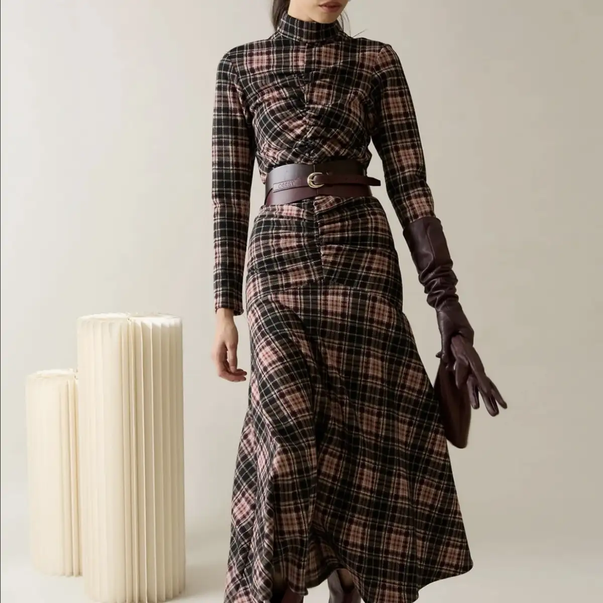 Robe carreau